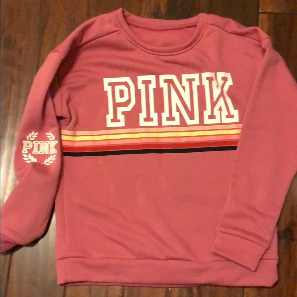 Women PINK Sweatshirt Size Small VICTORIA'S SECRET